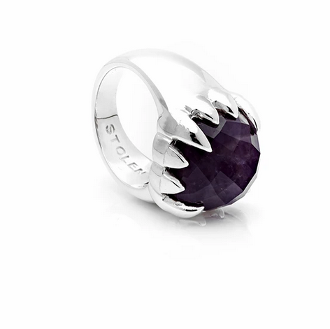 Stolen Girlfriends Club Amethyst Claw Ring
