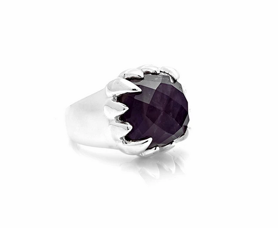 Stolen Girlfriends Club Amethyst Claw Ring