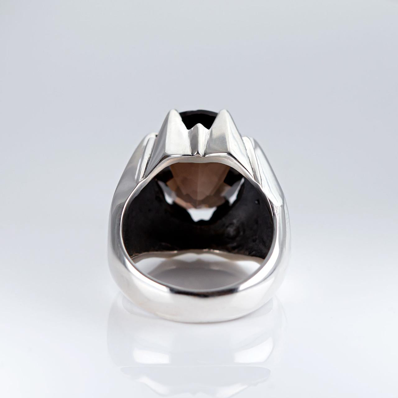 Nick Von K Smokey Quartz Large Star Claw Ring