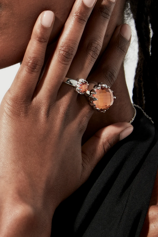 Stolen Girlfriends Club Sterling Silver Citrine Claw Ring