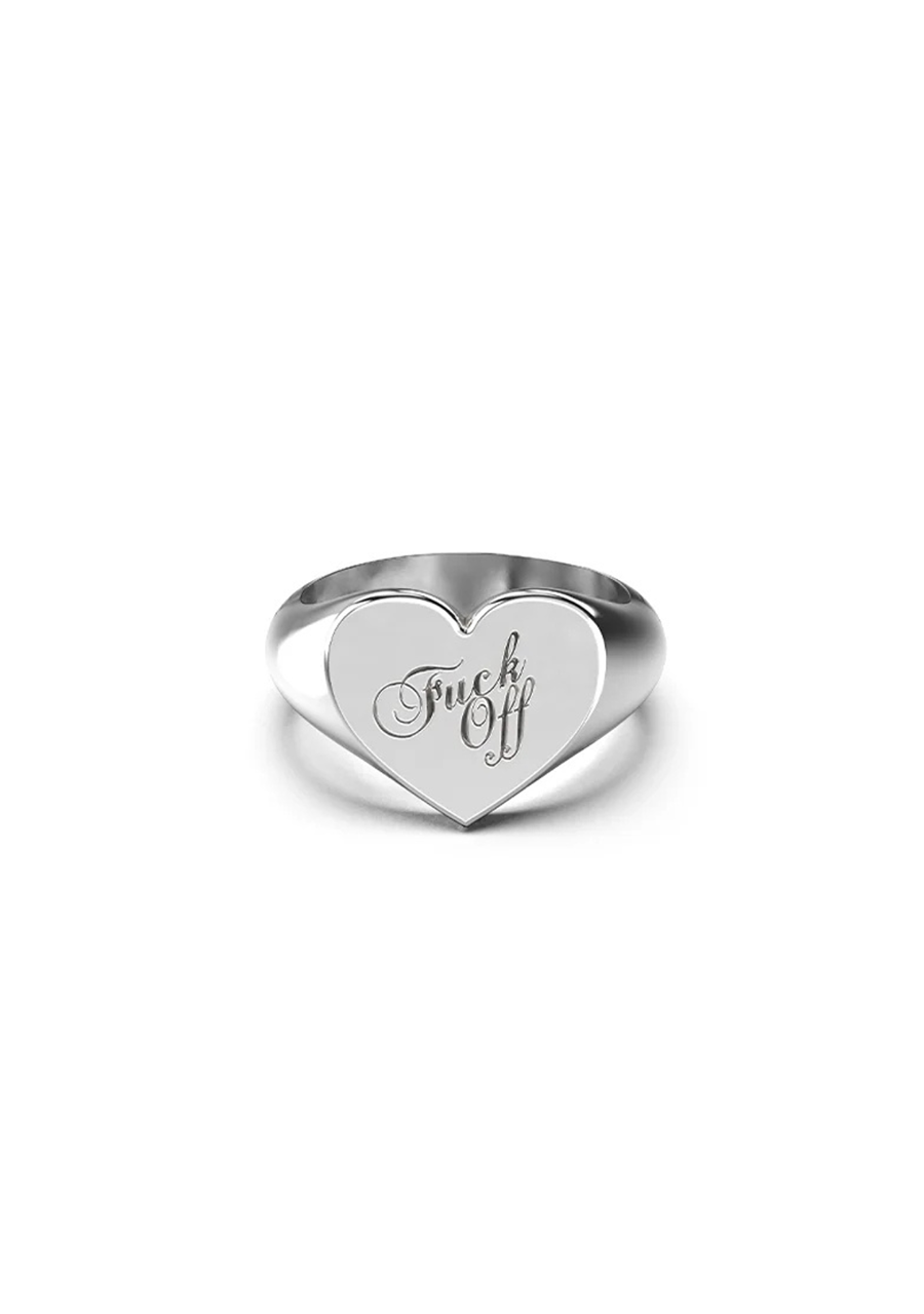 Stolen Girlfriends Club Sterling Silver Warm Welcome Heart Ring