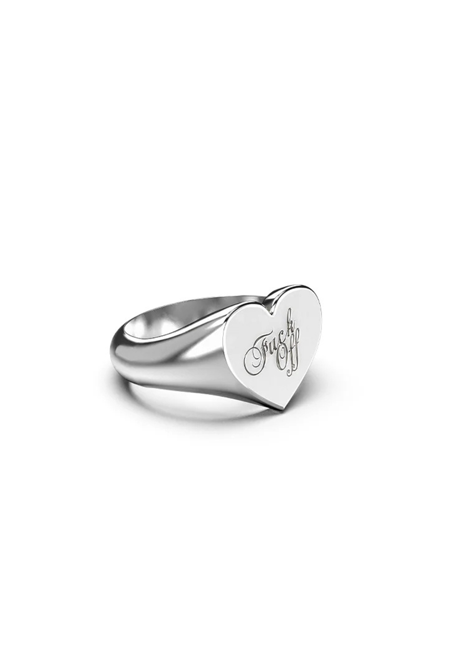 Stolen Girlfriends Club Sterling Silver Warm Welcome Heart Ring