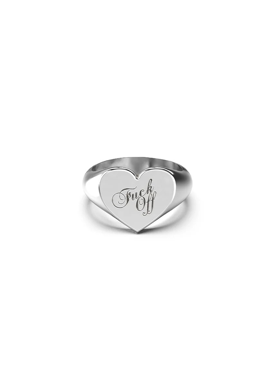 Stolen Girlfriends Club Sterling Silver Warm Welcome Heart Ring