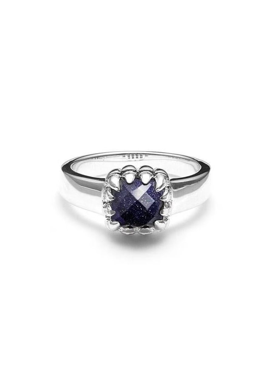 Stolen Girlfriends Club Sterling Silver Sand Stone Baby Claw Ring