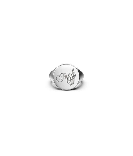 Stolen Girlfriends Club Sterling Silver Warm Welcome Signet Ring
