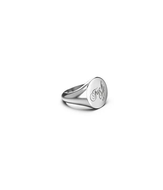 Stolen Girlfriends Club Sterling Silver Warm Welcome Signet Ring
