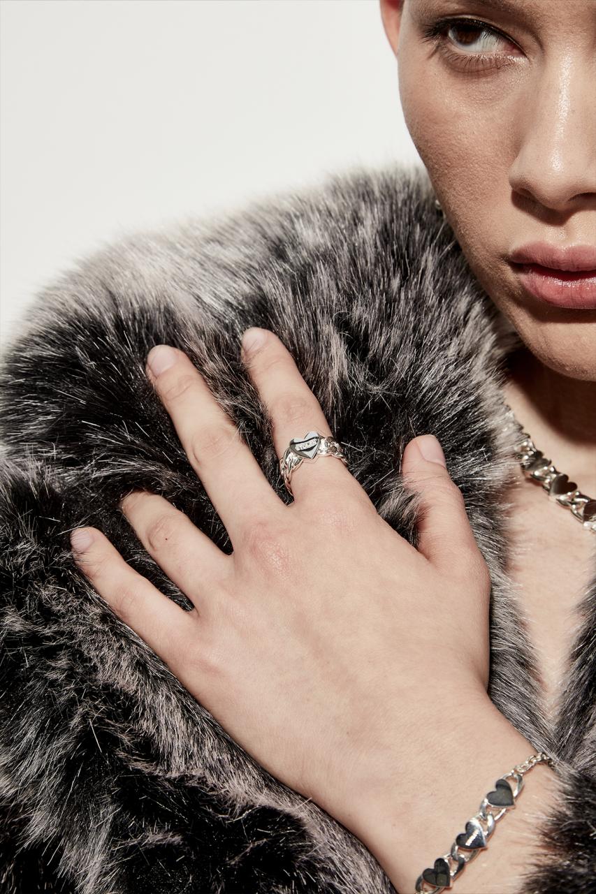 Stolen Girlfriends Club Sterling Silver Love Chain Ring