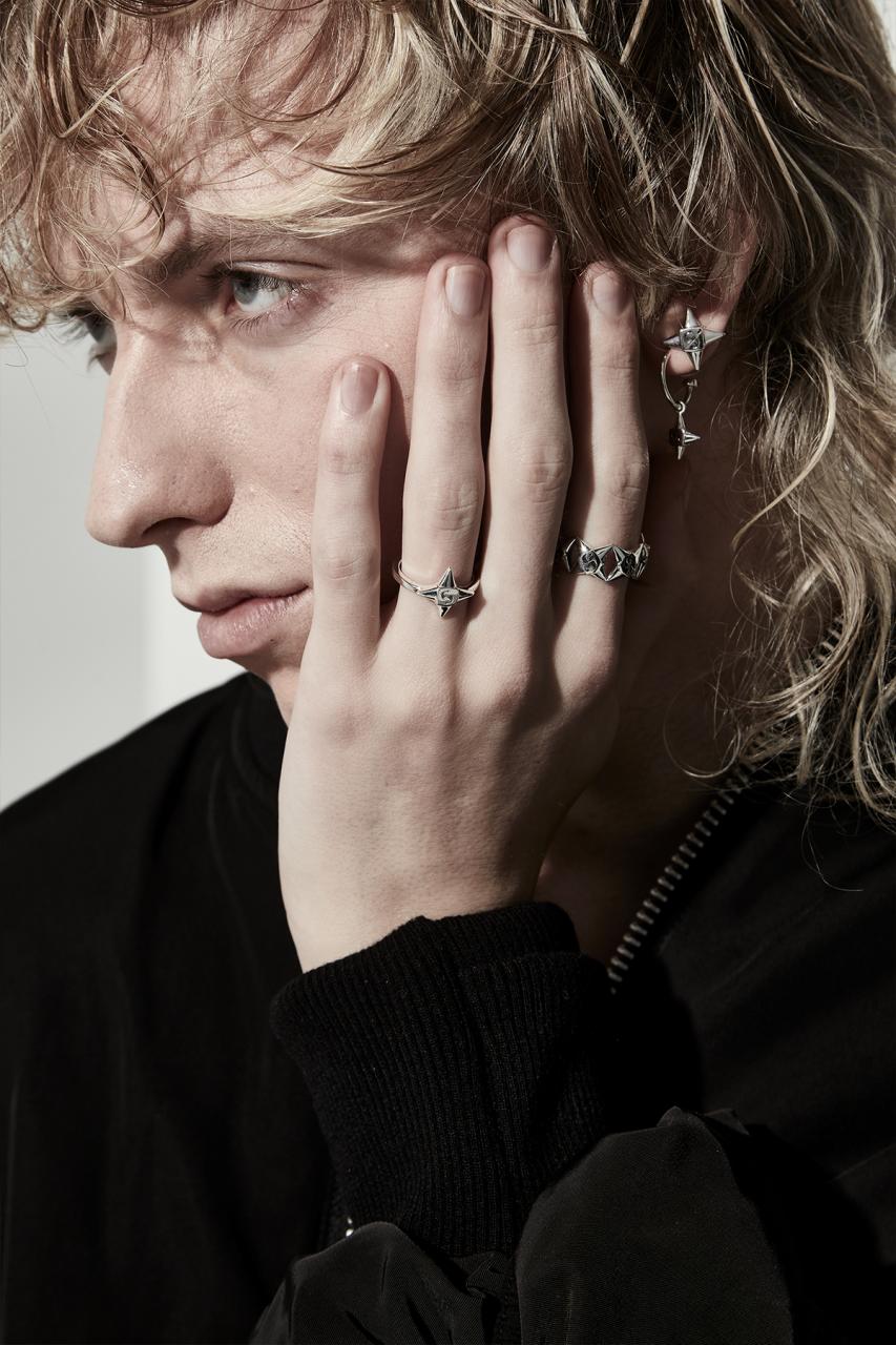 Stolen Girlfriends Club Sterling Silver Star Shocked Band Ring