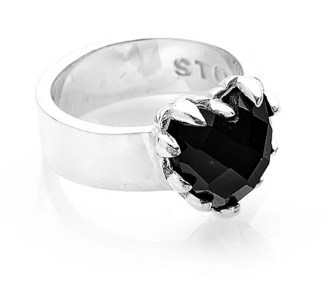 Stolen Girlfriends Club Sterling Silver Onyx Claw Ring
