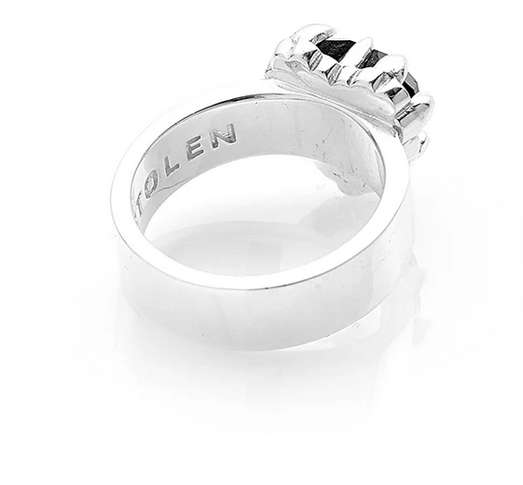 Stolen Girlfriends Club Sterling Silver Onyx Claw Ring