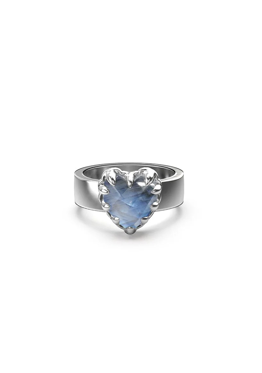 Stolen Girlfriends Club Sterling Silver Moonstone Love Claw Ring