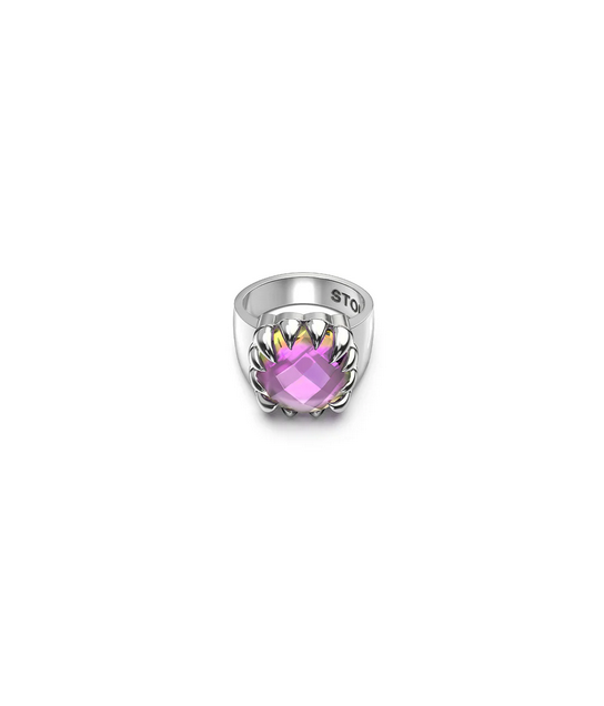 Stolen Girlfriends Club Sterling Silver Mystic Quartz Claw Ring