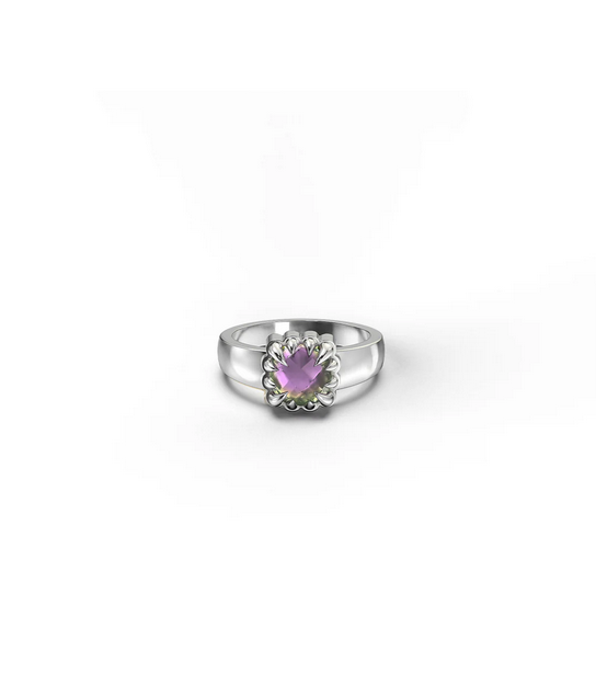 Stolen Girlfriends Club Sterling Silver Mystic Quartz Baby Claw Ring