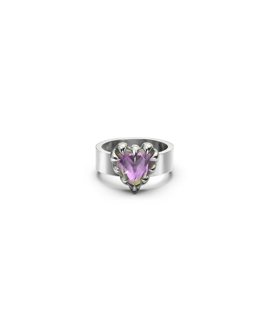 Stolen Girlfriends Club Sterling Silver Mystic Quartz Love Claw Ring