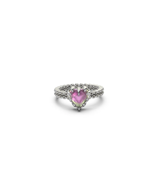 Stolen Girlfriends Club Sterling Silver Mystic Quartz Mini Claw Ring