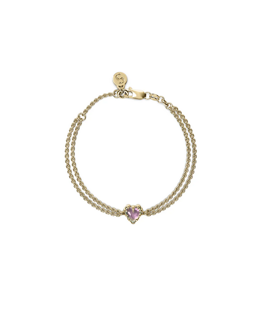Stolen Girlfriends Club 18ct Gold Plated Mystic Quartz Love Claw Bracelet