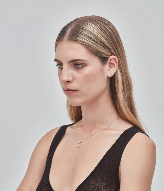 Stolen Girlfriends Club Sterling Silver Mystic Quartz Love Claw Necklace