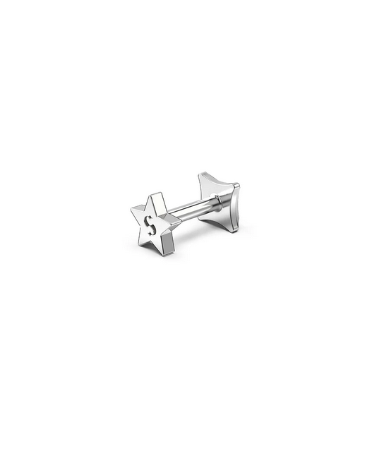 Stolen Girlfriends Club Sterling Silver Star Flat Back Single Earring