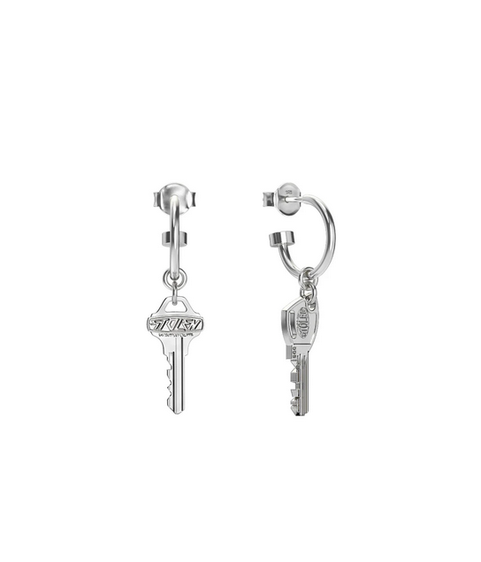 Stolen Girlfriends Club Sterling Silver Master Key Anchor Earrings