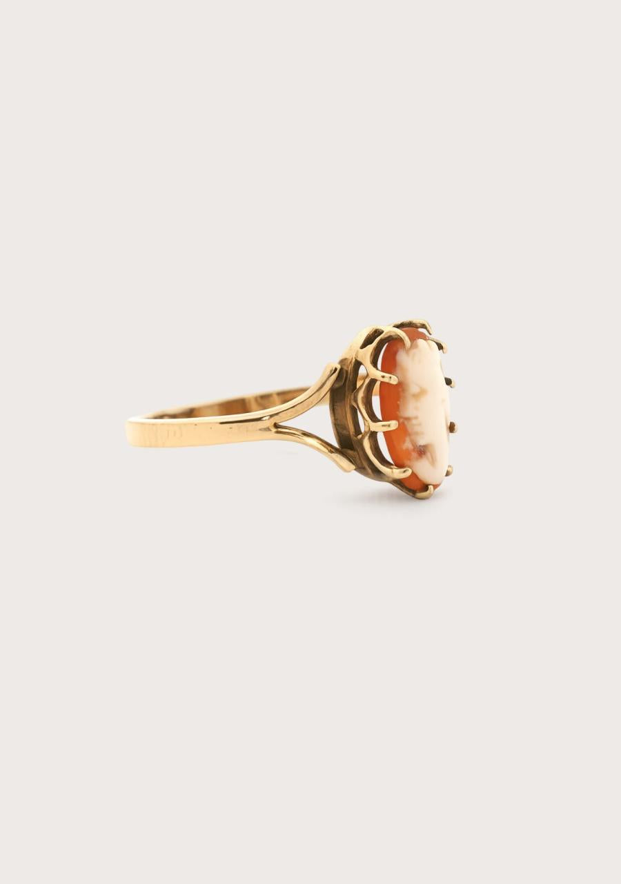 Estate 9ct Yellow Gold Cameo Ring