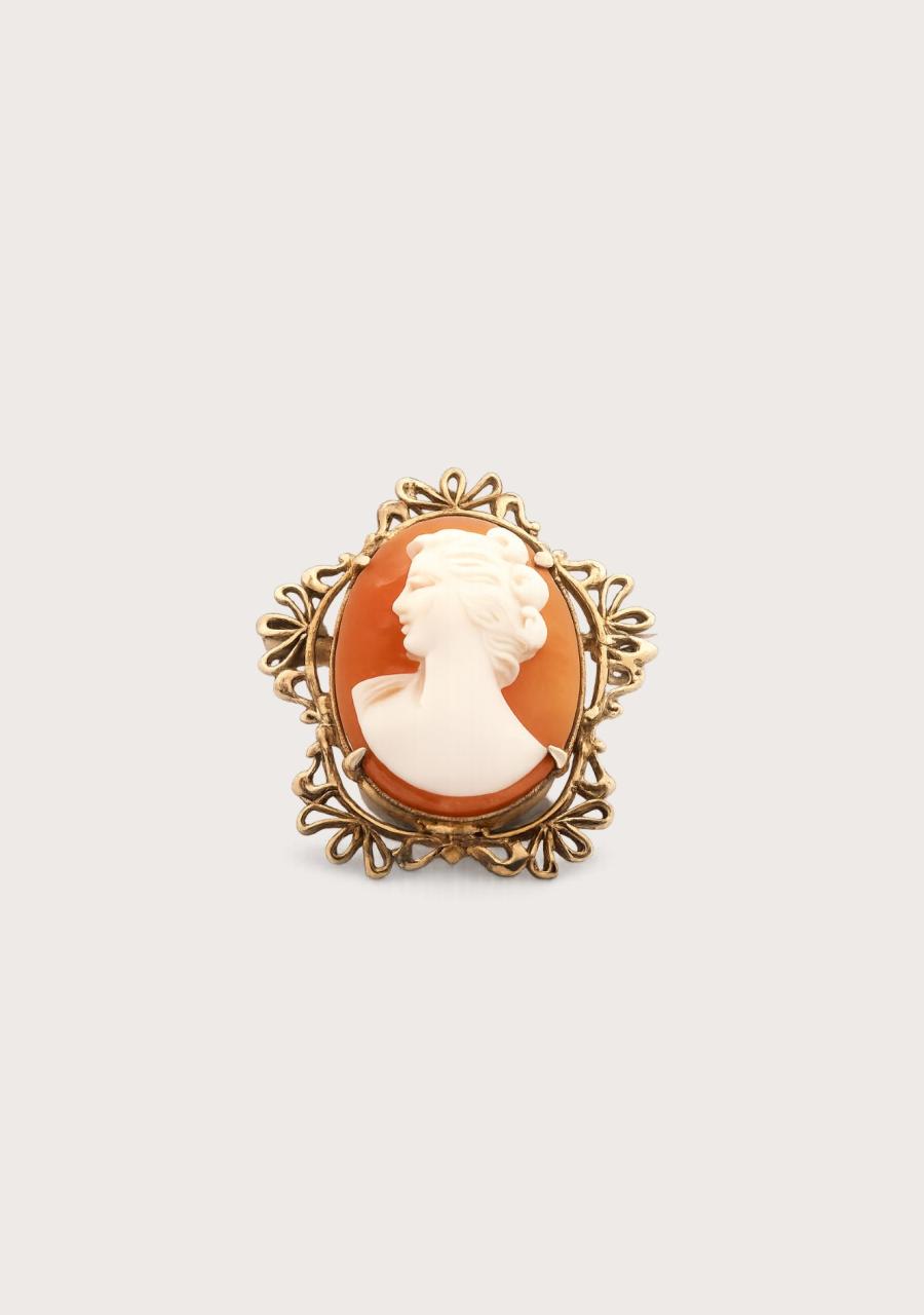 Estate 9ct Rose Gold Cameo Brooch