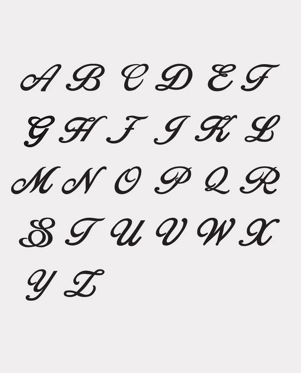 Meadowlark Sterling Silver Cursive Letter Charm Necklace - B