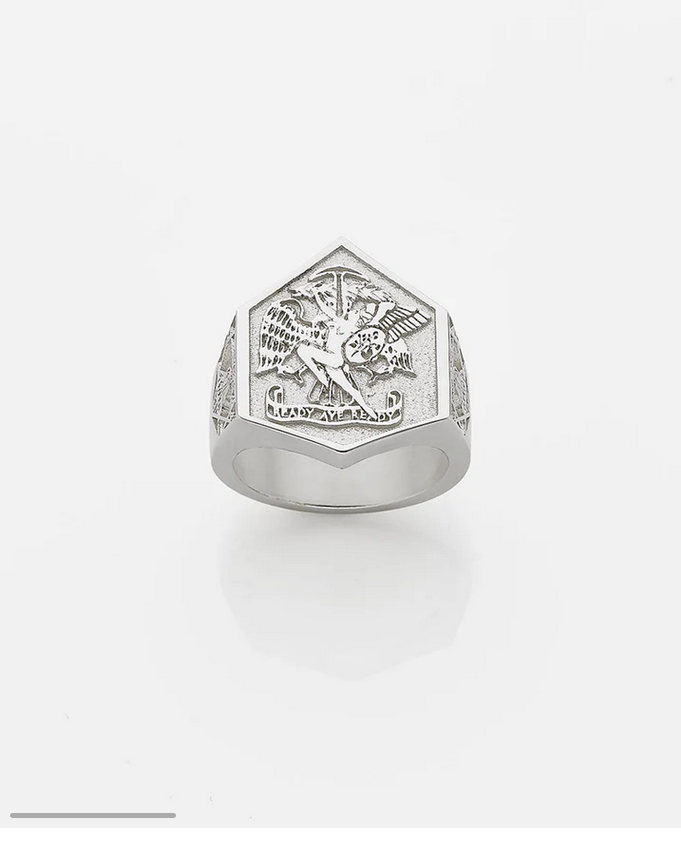 Meadowlark Sterling Silver Ready Aye Ready Ring - 11.5