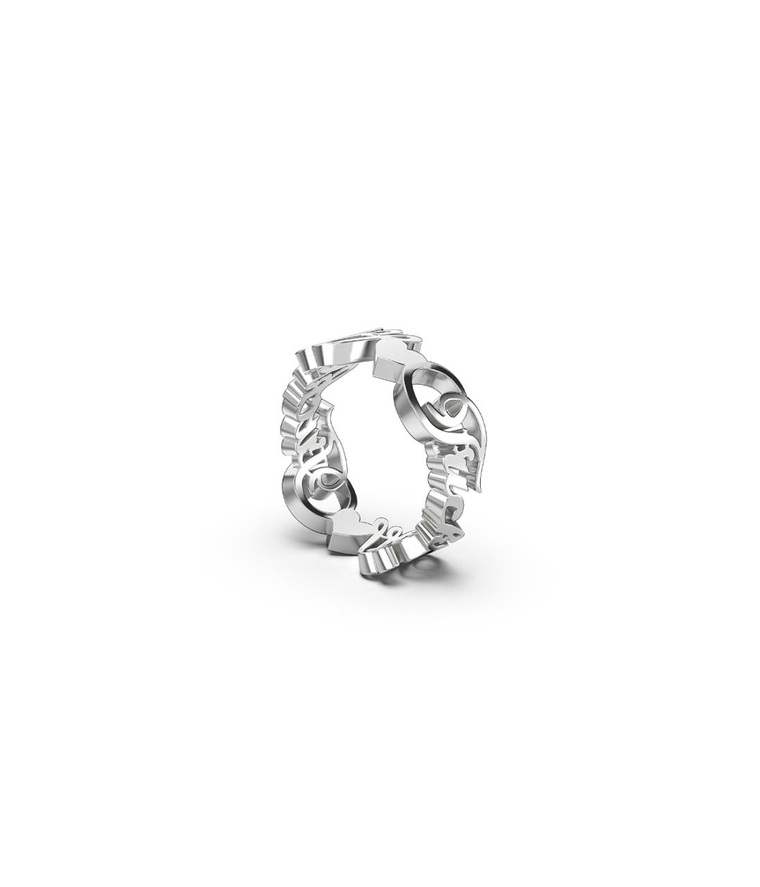 Stolen Girlfriends Club Sterling Silver F*ck Off Script Ring