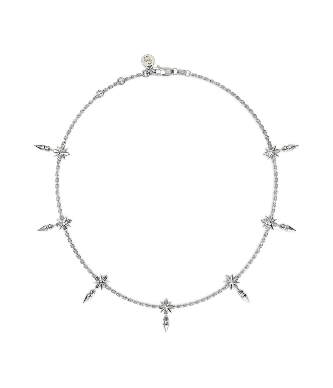Stolen Girlfriends Club Sterling Silver Midnight Cross Necklace