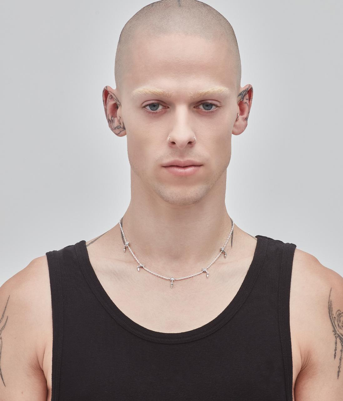 Stolen Girlfriends Club Sterling Silver Midnight Cross Necklace