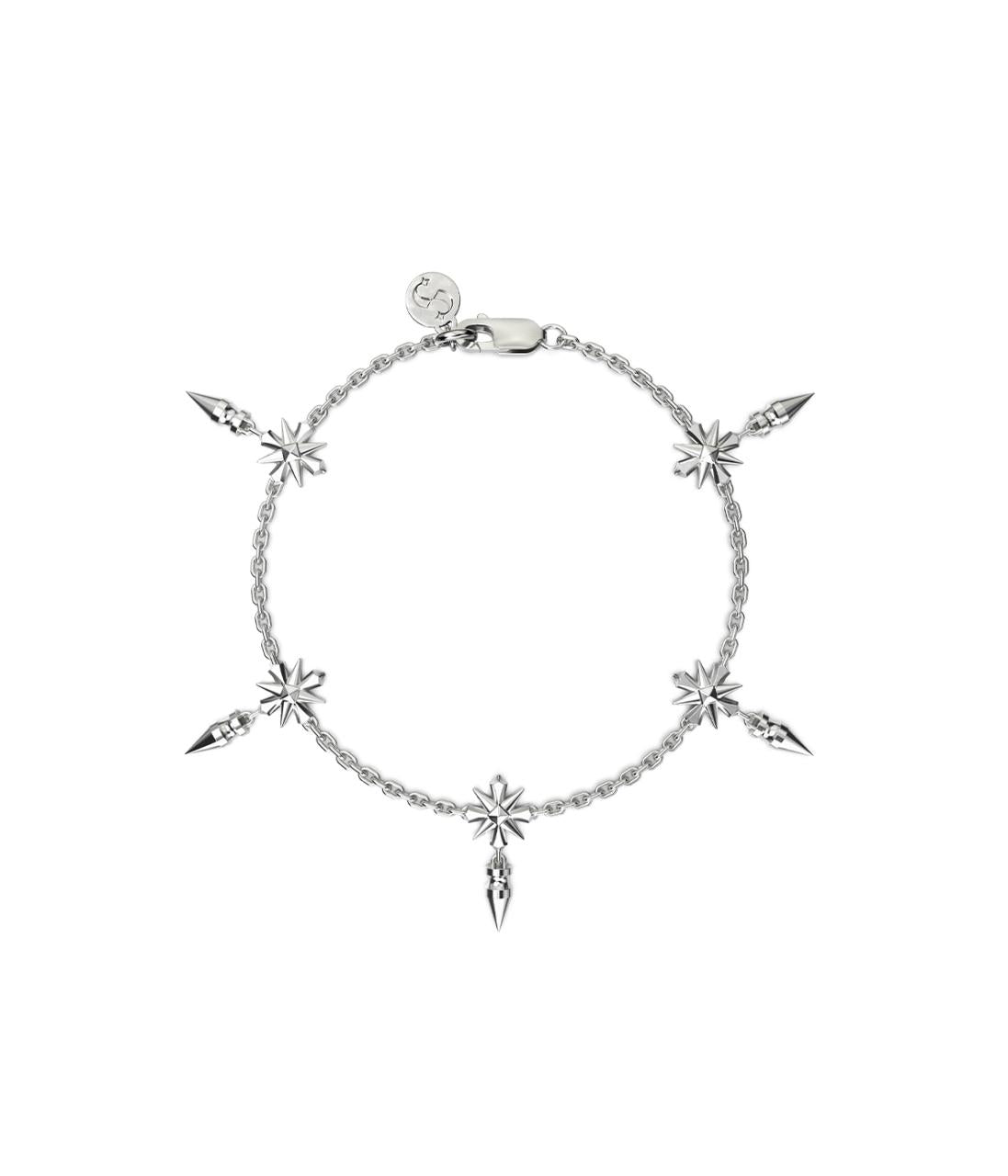 Stolen Girlfriends Club Sterling Silver Midnight Cross Bracelet