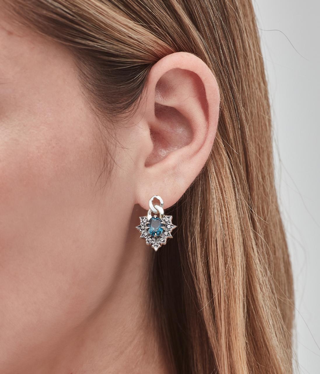 Stolen Girlfriends Club Sterling Silver Regal Ruin Drop Earrings