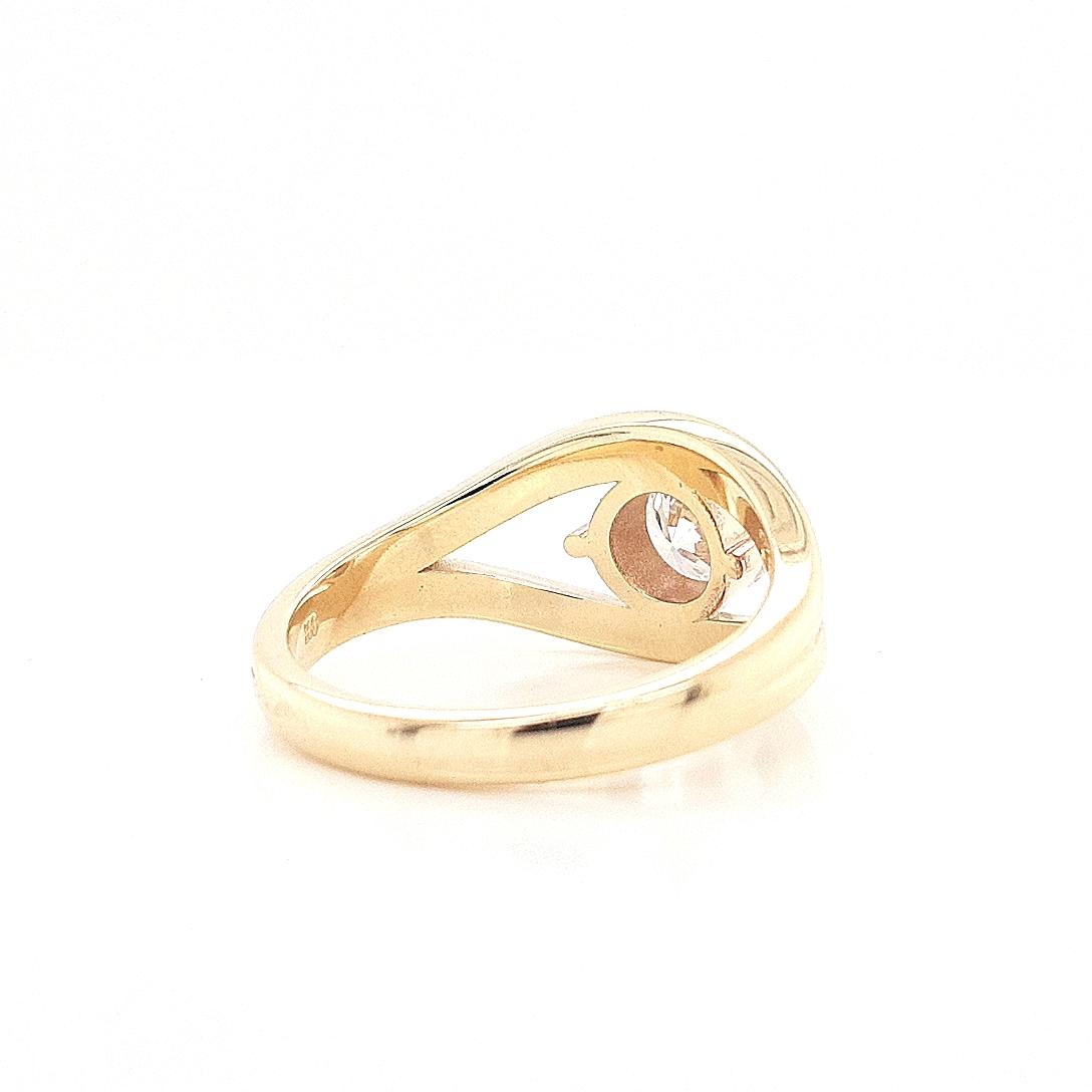 9ct Yellow Gold Lab Grown Diamond Openwork Ring