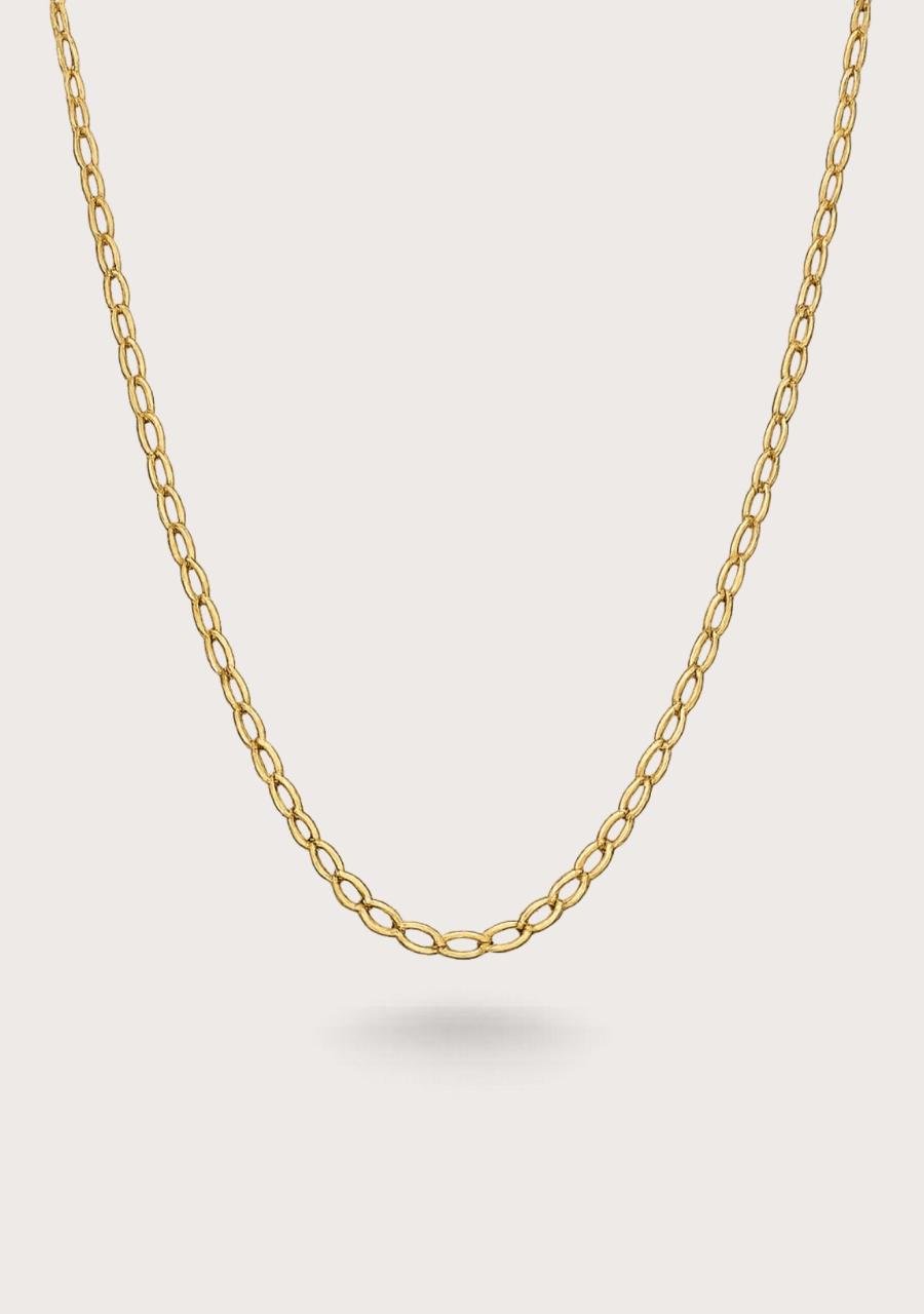 Estate 9ct Yellow Gold Oval Link Chain