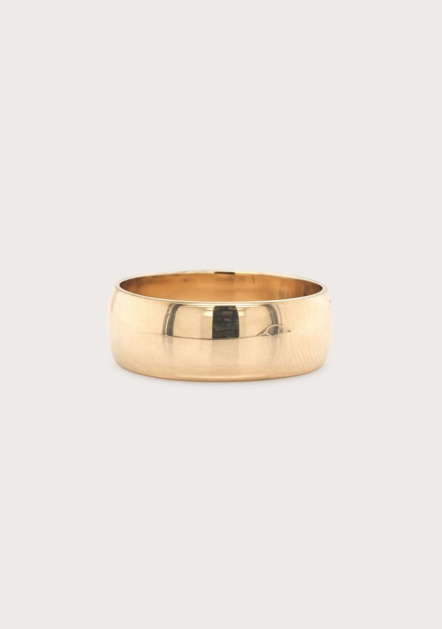 Estate 9ct Yellow Gold 7.30mm Plain Band