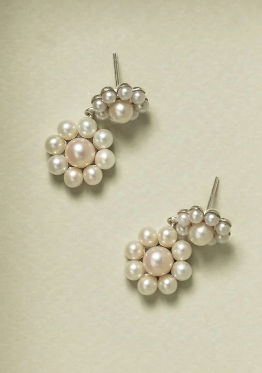 Meadowlark Sterling Silver Emile Double Drop Earrings