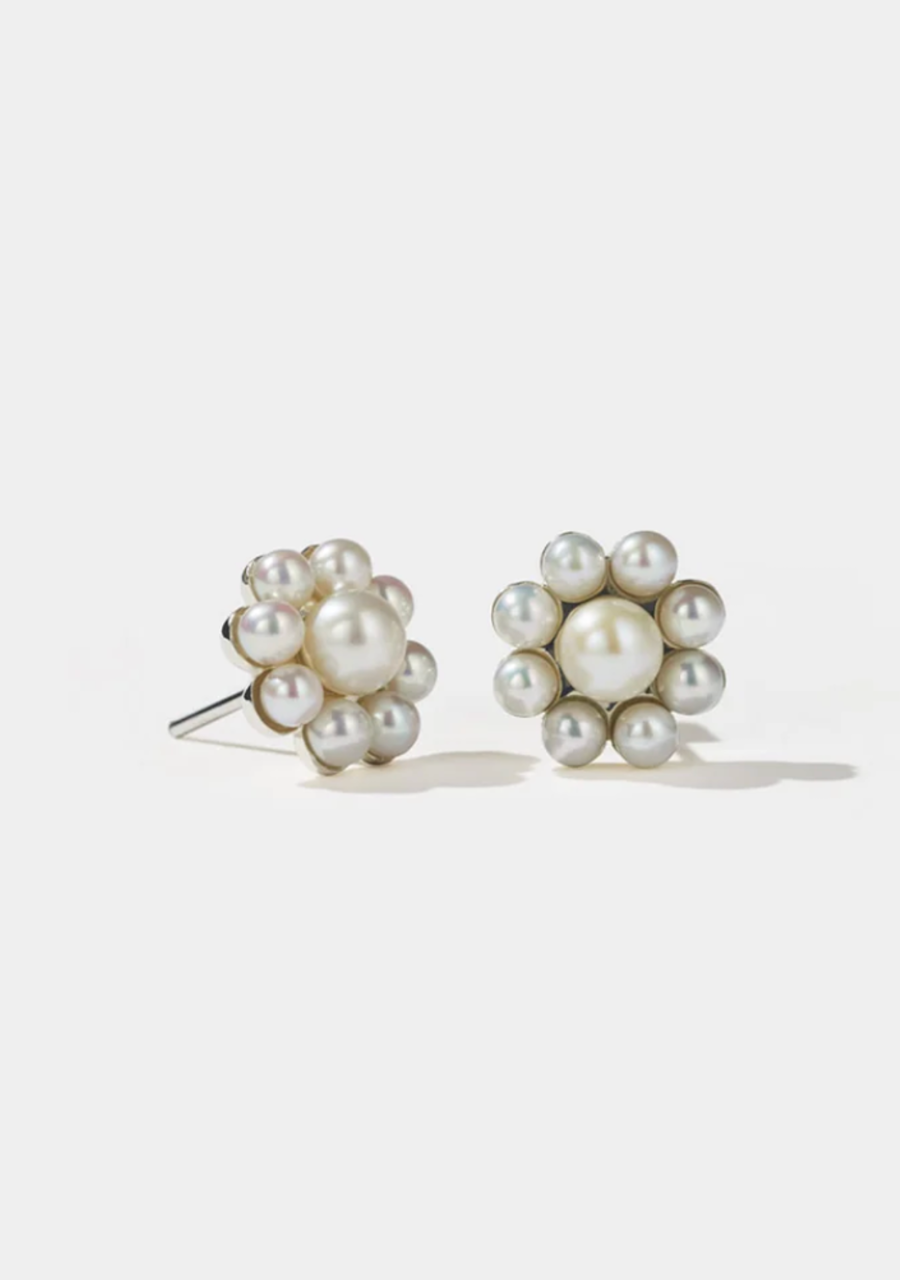 Meadowlark Sterling Silver Emile Stud Earrings