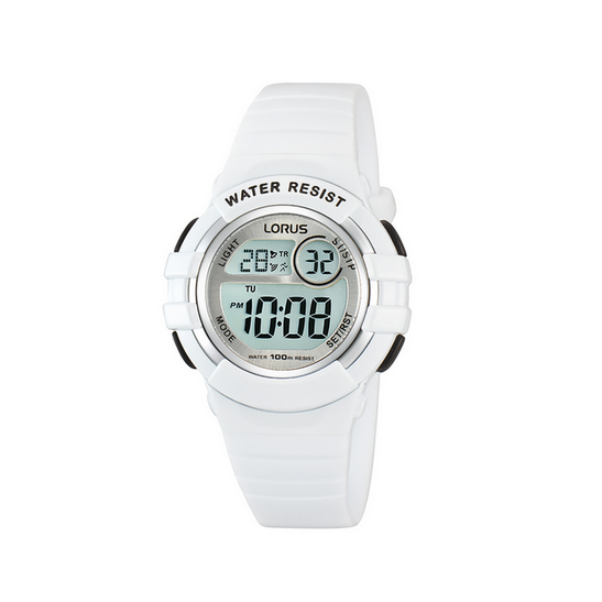Lorus Youth White Digital Multi-Timer Watch
