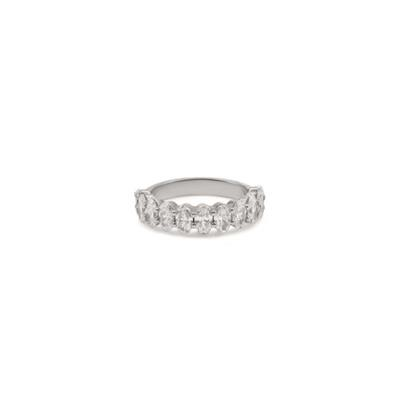 9ct White Gold 1/2 Oval Laboratory Grown Diamond Eternity Ring