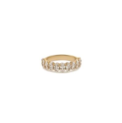 9ct Yellow Gold 1/2 Oval Laboratory Grown Diamond Eternity Ring