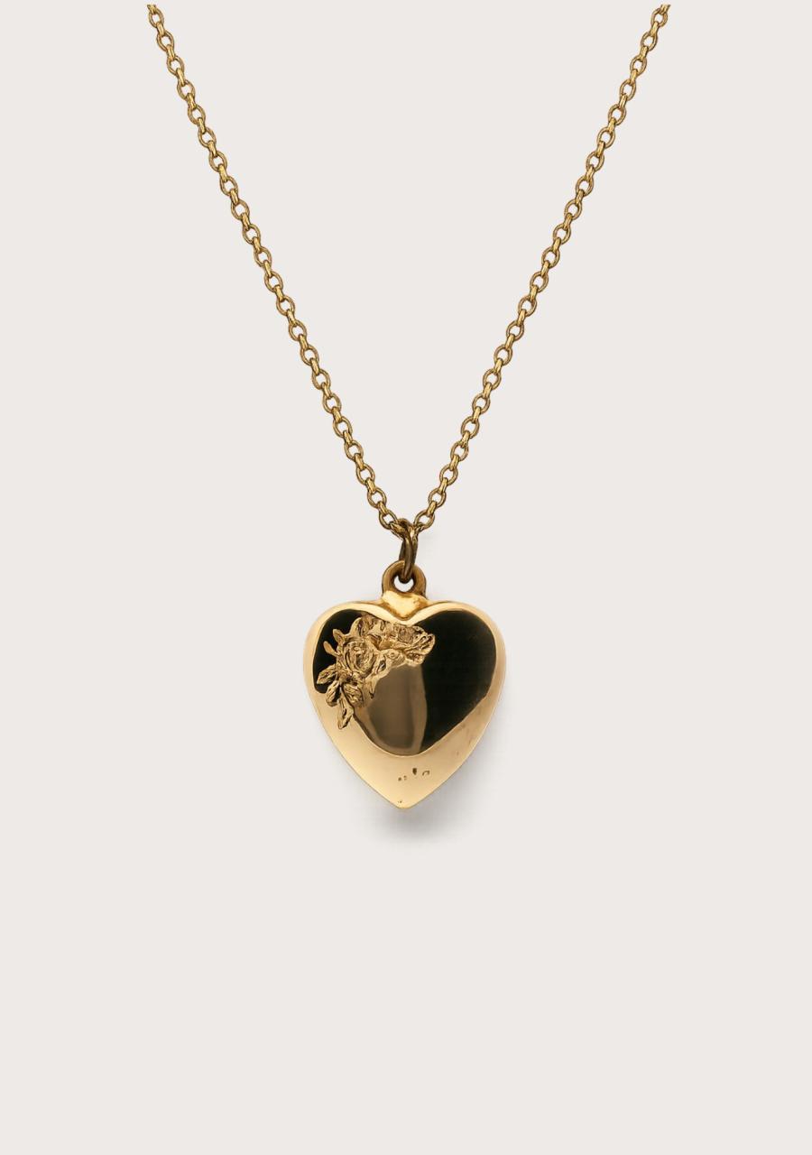 Estate 9ct Rose Gold Engraved Heart Locket