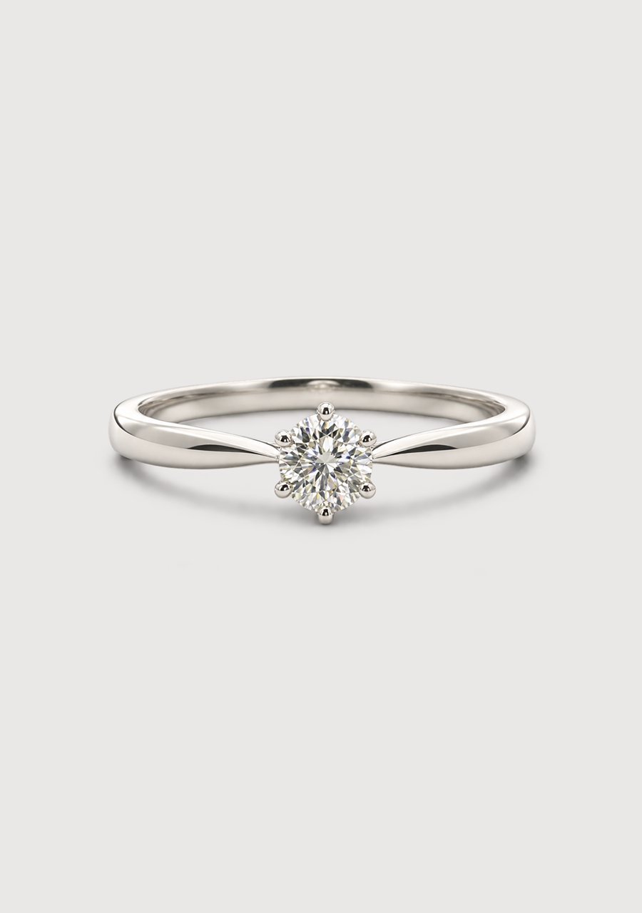 9ct White Gold 0.25ct Diamond Solitaire Ring