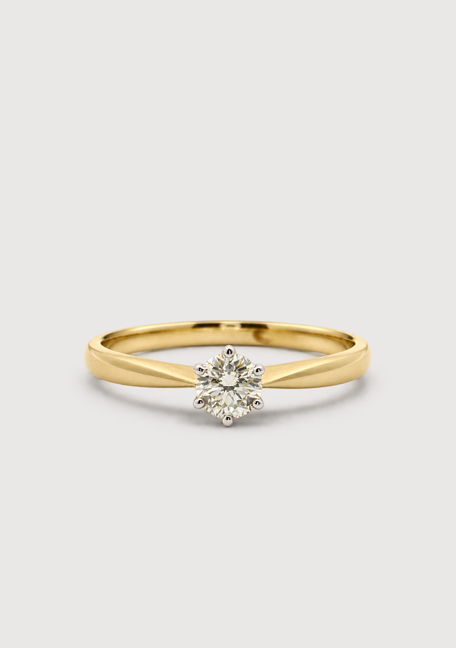 9ct Yellow Gold 0.25ct Diamond Solitaire Ring