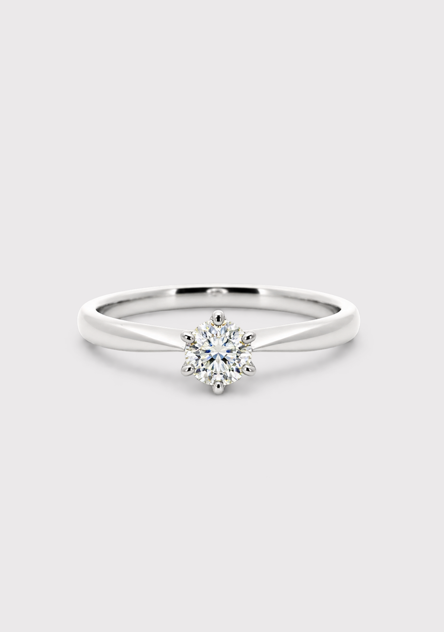 9ct White Gold 0.30ct Diamond Solitaire Ring