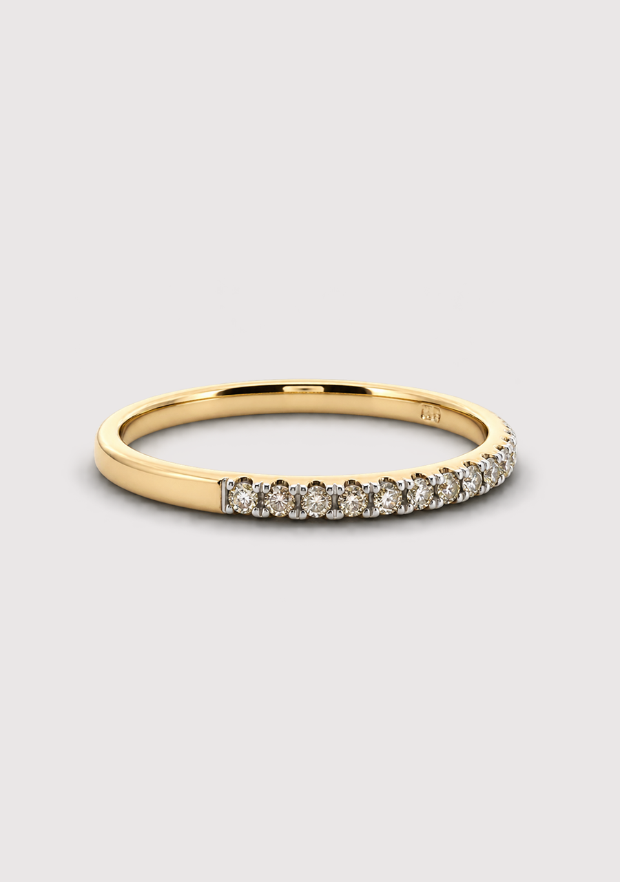 9ct Yellow Gold Diamond Ring