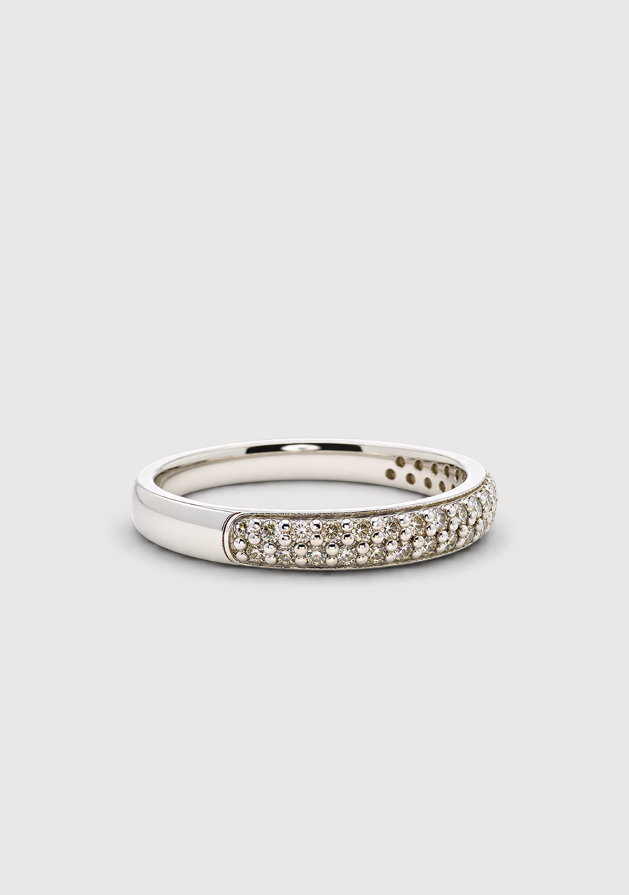 9ct White Gold Diamond Ring