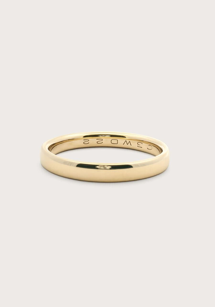 Estate 9ct Yellow Gold 2.80mm Comfort Curve Band