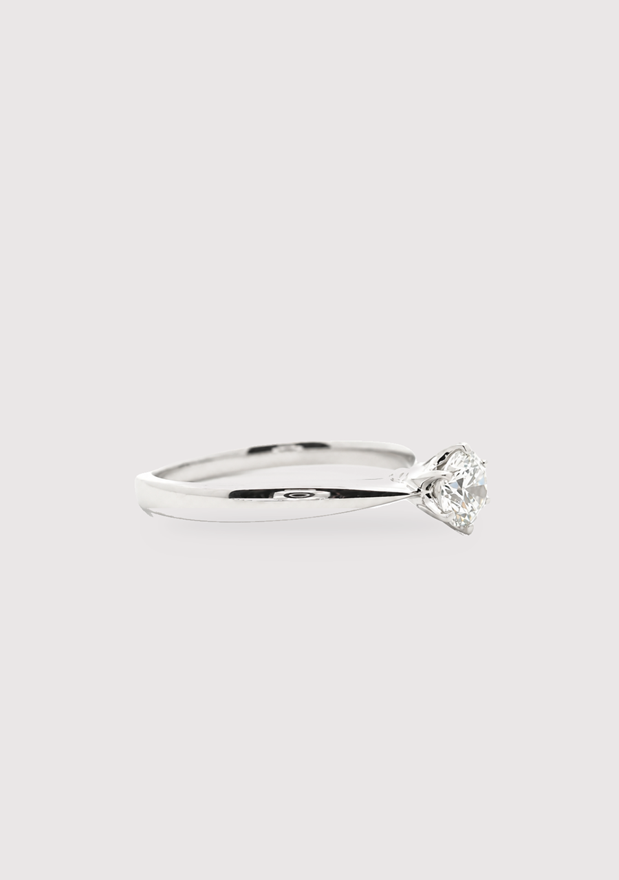 9ct White Gold Laboratory Grown Solitaire Diamond Ring