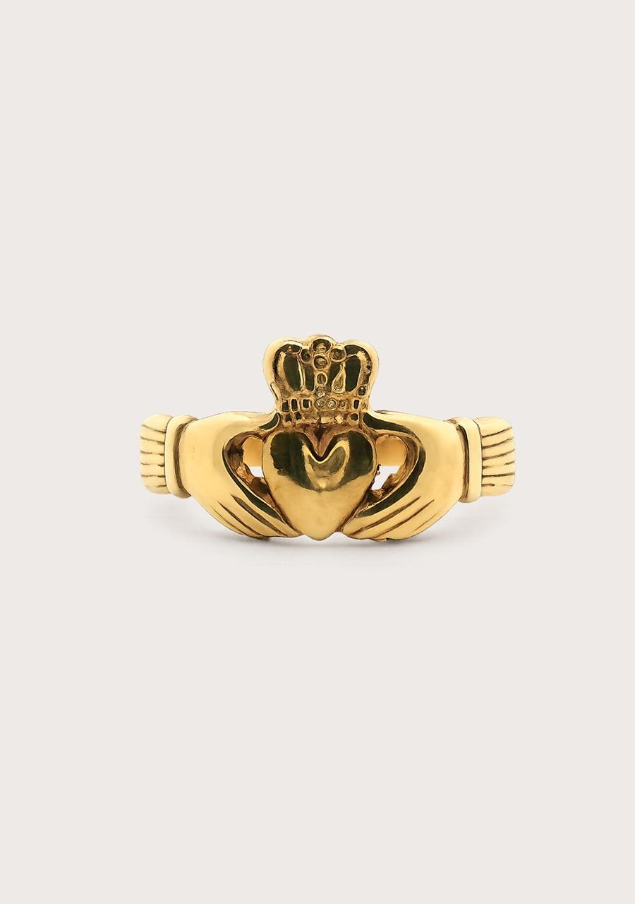 Estate 9ct Yellow Gold Claddagh Ring