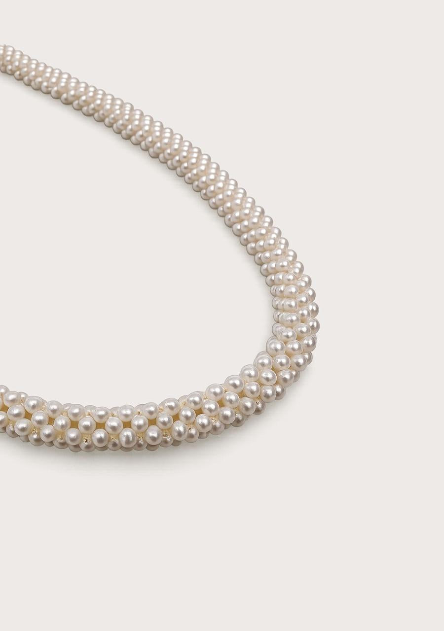 Estate 14ct Yellow Gold Seed Pearl Rope Necklace